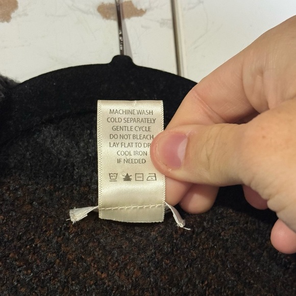 Max Studio Houndstooth Open Front Cardigan Sweater Coat Size Large Jacquard - Picture 9 of 12